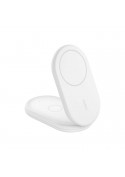 Station de charge sans fil 2 en 1 15W Qi2 blanc - Belkin photo 1