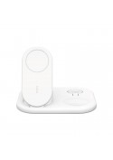 Station de charge sans fil 3 en 1 15W Qi2 blanc - Belkin photo 1