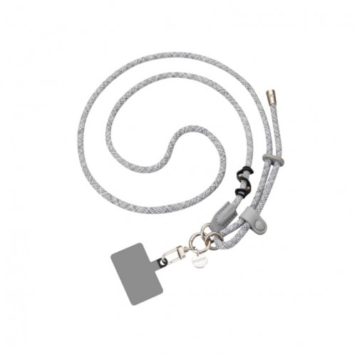Bijou cou cordon Elena (120cm) - Blanc et noir photo 1