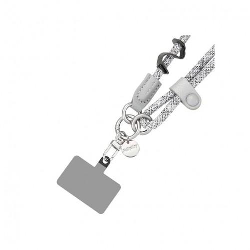 Bijou cou cordon Elena (120cm) - Blanc et noir photo 2