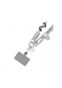 Bijou cou cordon Elena (120cm) - Blanc et noir photo 2