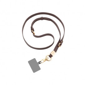 Bijou cou lanière Noemi (120cm) - Marron photo 1