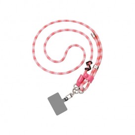 Bijou cou cordon Zoë (120cm) - Rouge et blanc photo 1