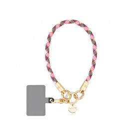 Bijou poignet cordon Tamara (40cm) - Rose et rouge photo 1