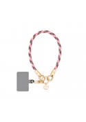 Bijou poignet cordon Tamara (40cm) - Rose et rouge photo 1