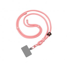 Bijou cou cordon Irène (120cm) - Rose bonbon photo 1