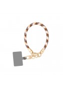 Bijou poignet cordon Tamara (40cm) - Marron et rouge photo 1