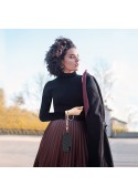 Bijou poignet cordon Tamara (40cm) - Marron et rouge photo 5
