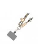 Bijou cou cordon Zoë (120cm) - Beige et bleu photo 2