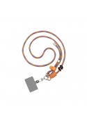 Bijou cou cordon Zoë (120cm) - Orange et bleu photo 1