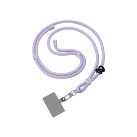 Bijou cou cordon Irène (120cm) - Mauve photo 1