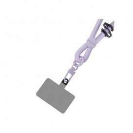 Bijou cou cordon Irène (120cm) - Mauve photo 1