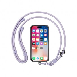 Bijou cou cordon Irène (120cm) - Mauve photo 4