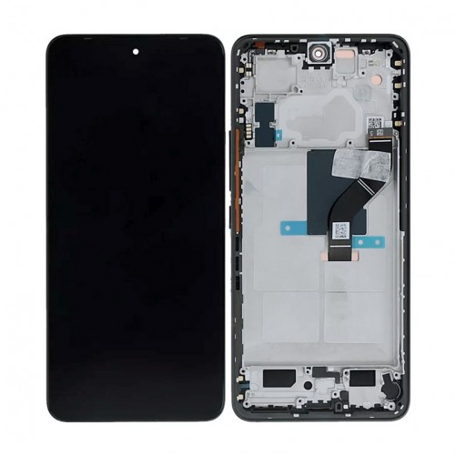 Bloc écran complet avec châssis (Officiel) - Xiaomi 12 Lite Noir