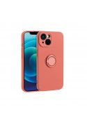 Coque avec anneau intégré rouge clair - iPhone 14 Pro Max photo 1