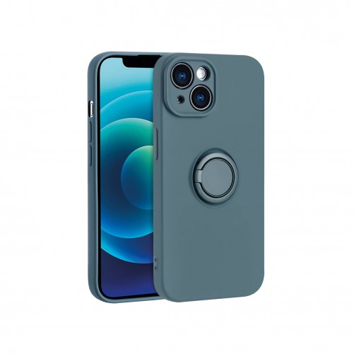 Coque avec anneau intégré bleu - iPhone 15 Pro photo 1