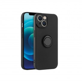 Coque avec anneau intégré noir - iPhone 7, 8, SE 2020 photo 1