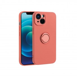 Coque avec anneau intégré rouge clair - iPhone 7, 8, SE 2020 photo 1