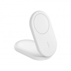 Support de recharge magnétique Qi2 15W sans adaptateur secteur blanc - Belkin photo 1