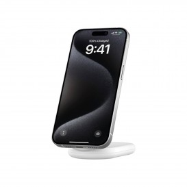 Support de recharge magnétique Qi2 15W sans adaptateur secteur blanc - Belkin photo 4