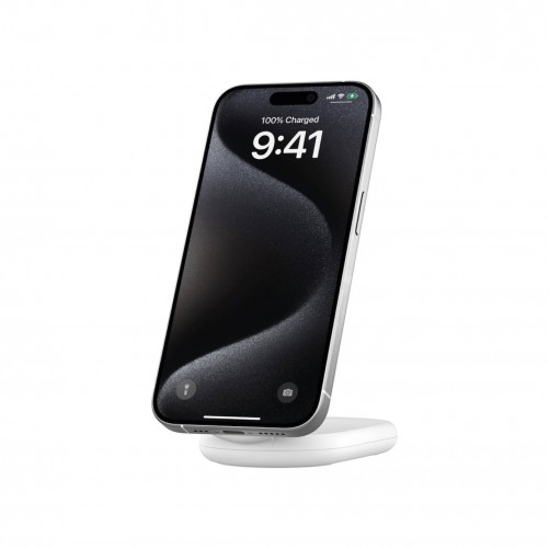 Support de recharge magnétique Qi2 15W sans adaptateur secteur blanc - Belkin photo 4