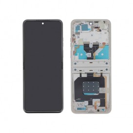 Ecran avec châssis argent (Officiel) - Motorola Razr 50 photo 1
