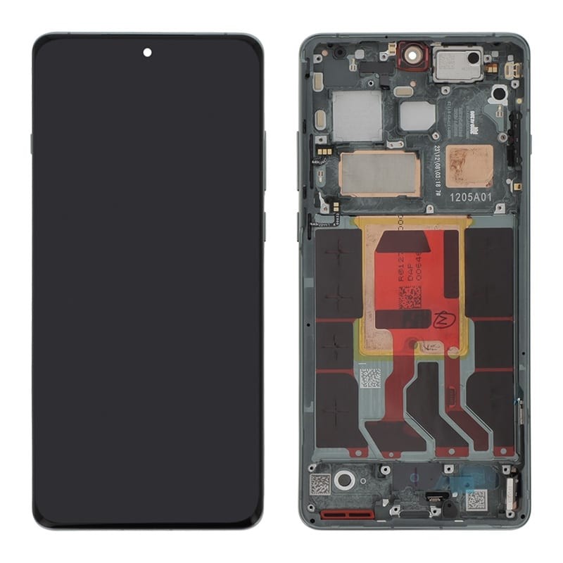 Ecran avec châssis vert Emeraude (Officiel) - OnePlus 12 photo 2