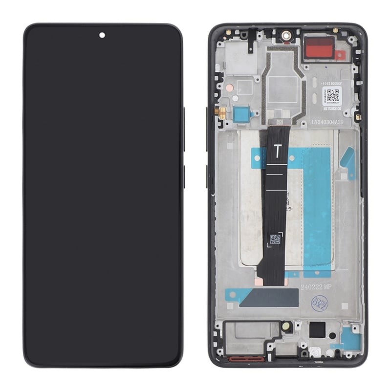 Ecran avec châssis (Officiel reconditionné) - Xiaomi Poco F6 Noir photo 2