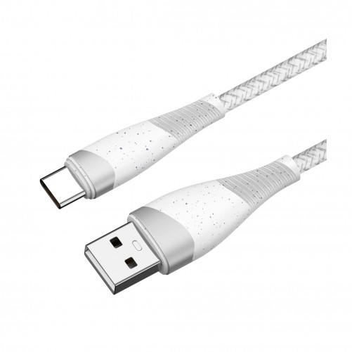 Câble USB C tressé Blanc - 2m photo 3