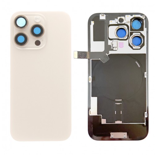 Vitre arrière complète - iPhone 16 Pro Titane Sable