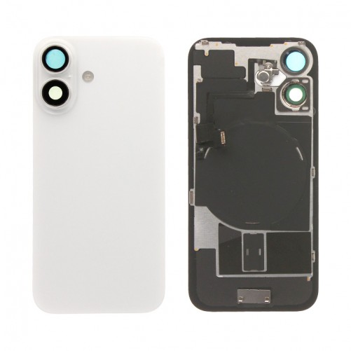 Vitre arrière complète - iPhone 16 Blanc