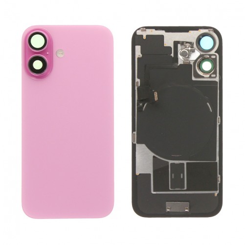 Vitre arrière complète - iPhone 16 Rose