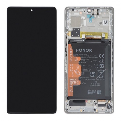 Bloc écran avec batterie Officiel Honor 70 - Argent photo 2