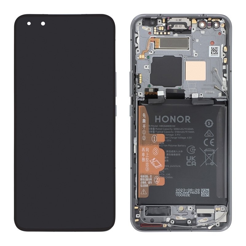 Bloc écran avec batterie Honor Magic 5 Pro Officiel - Noir photo 2