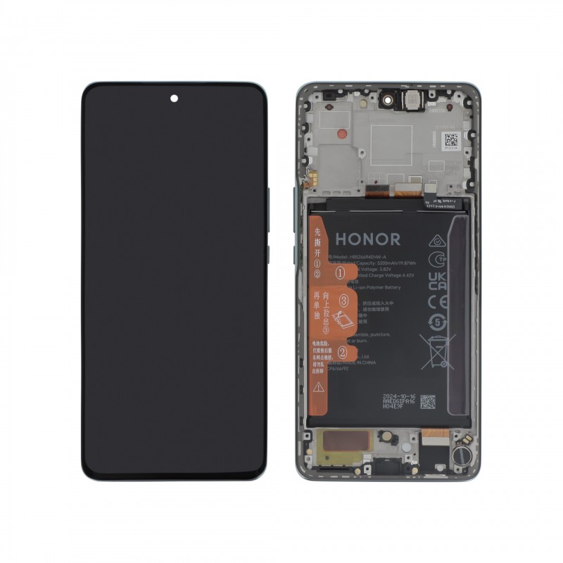 Bloc écran complet Officiel avec châssis et batterie Honor Magic6 Lite - Vert photo 1