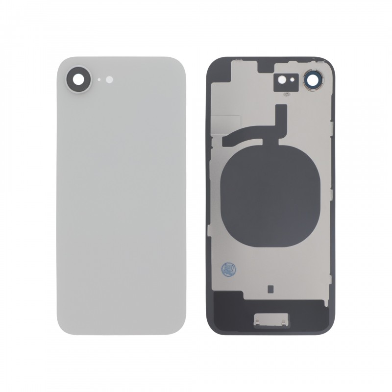 Vitre arrière iPhone 16e - Compatible - Blanc photo 1