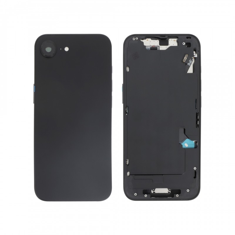 Châssis central + vitre arrière iPhone 16e - Compatible - Noir photo 1