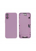 Châssis central + vitre arrière iPhone 16 Plus - Compatible - Rose photo 1