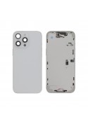 Châssis central + vitre arrière iPhone 16 Pro Max - Compatible - Titane Blanc photo 1