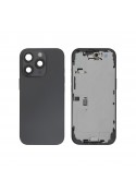 Châssis central + vitre arrière iPhone 16 Pro - Compatible - Titane Noir photo 1