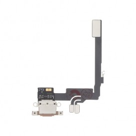 Connecteur de charge iPhone 16 Pro - Compatible - Titane Sable photo 1