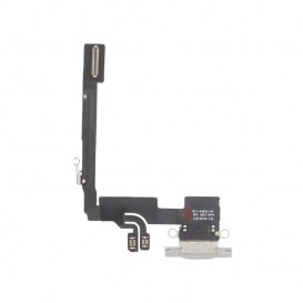 Connecteur de charge iPhone 16 Pro - Compatible - Blanc photo 1