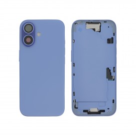 Châssis central + vitre arrière iPhone 16 - Compatible - Outremer photo 1
