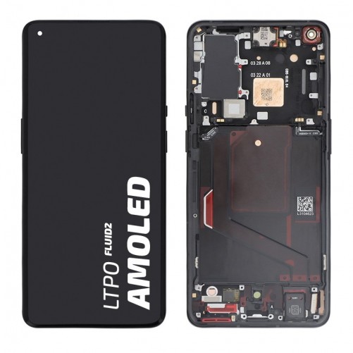 Bloc écran avec châssis Officiel OnePlus 9 Pro - Noir photo 2