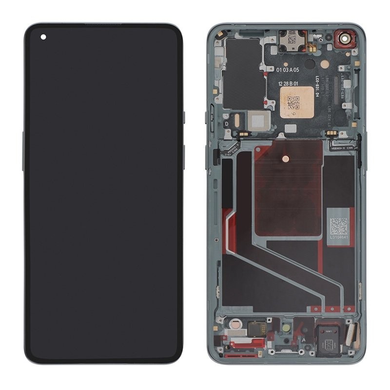 Bloc écran avec châssis Officiel OnePlus 9 Pro - vert photo 1