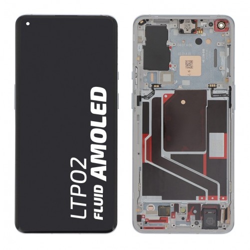 Bloc écran avec châssis Officiel OnePlus 9 Pro - argent photo 1