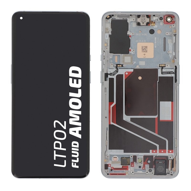 Bloc écran avec châssis Officiel OnePlus 9 Pro - argent photo 1