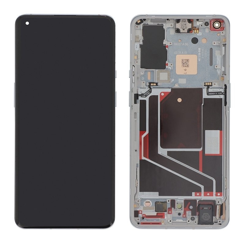 Bloc écran avec châssis Officiel OnePlus 9 Pro - argent photo 2