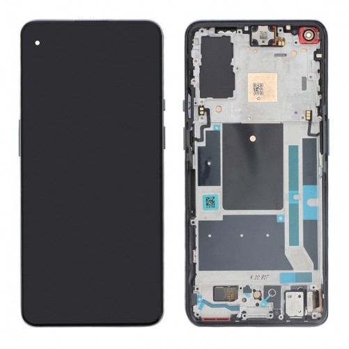 Bloc écran avec châssis Officiel OnePlus 9 - Noir photo 2