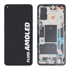 Bloc écran Officiel avec châssis OnePlus 9 - Bleu photo 1